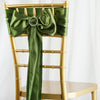 5 pack | 6"x106" Olive Green Satin Chair Sash