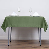 Olive Green Polyester Square Tablecloth 54"x54"