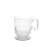 10 Pack | Clear 5oz Plastic Disposable Coffee Espresso Cups With Handle