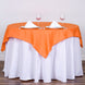 54 inches Orange Square Polyester Table Overlay