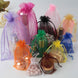 10 Pack | 6x9inches Yellow Organza Drawstring Wedding Party Favor Gift Bag