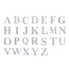 4 Pack - 5" Iridescent Alphabet Stickers Banner, Customizable Stick on Letters - U