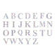 4 Pack - 5" Iridescent Alphabet Stickers Banner, Customizable Stick on Letters - C