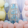 4 Pack - 5" Iridescent Large 0-9 Number Stickers Banner, Custom Milestone Age And Date Stick On Numbers - 4
