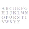 4 Pack - 5" Iridescent Alphabet Stickers Banner, Customizable Stick on Letters - A