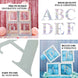 4 Pack - 5" Iridescent Alphabet Stickers Banner, Customizable Stick on Letters - T