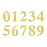 4 Pack - 5" Metallic Gold Number Stickers Banner, Customizable Stick on Gold Numbers - 0