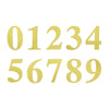 4 Pack - 5" Metallic Gold Number Stickers Banner, Customizable Stick on Gold Numbers - 1