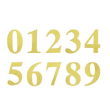 4 Pack - 5" Gold Large 0-9 Number Stickers Banner, Custom Milestone Age And Date Stick On Numbers - 3