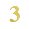 4 Pack - 5" Gold Large 0-9 Number Stickers Banner, Custom Milestone Age And Date Stick On Numbers - 3#whtbkgd