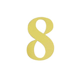 4 Pack - 5" Gold Large 0-9 Number Stickers Banner, Custom Milestone Age And Date Stick On Numbers - 8#whtbkgd