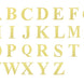 4 Pack - 5" Metallic Gold Alphabet Stickers Banner, Customizable Stick on Gold Letters - A