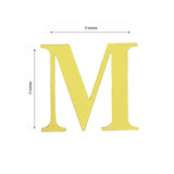 4 Pack - 5" Metallic Gold Alphabet Stickers Banner, Customizable Stick on Gold Letters - M