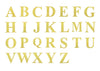 4 Pack - 5" Metallic Gold Alphabet Stickers Banner, Customizable Stick on Gold Letters - T