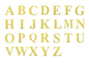 4 Pack - 5" Gold Large Alphabet Stickers Banner, Custom Text Stick On Letters - Z