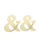 4 Pack | 5inch Metallic Gold Alphabet Symbol "&" Sticker Banners, Customizable Stick On Letters