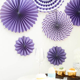 Versatile and Stylish Purple Pinwheel Wall Backdrop Party Kit