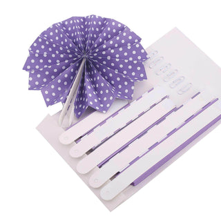 Create a Magical Display with our Purple Hanging Paper Fan Decorations