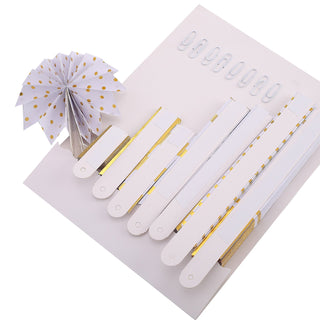 Elevate Your Event Décor with Gold and White Hanging Paper Fan Decorations