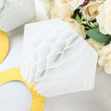 White/Gold Diamond Ring Hanging Party Supplies Decorations, Paper Honeycomb Bachelorette