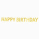 Gold Glittered Happy Birthday Paper Hanging Garland Banner Party Decor