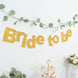 Gold Glittered Bride To Be Paper Hanging Bridal Shower Garland Banner, Bachelorette Party Banner