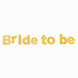 Gold Glittered Bride To Be Paper Hanging Bridal Shower Garland Banner, Bachelorette Party Banner#whtbkgd