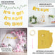 Gold Glittered Oh Baby Paper Hanging Baby Shower Garland Banner