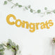 3ft Gold Glittered Congrats Paper Hanging Garland Banner Party Decor