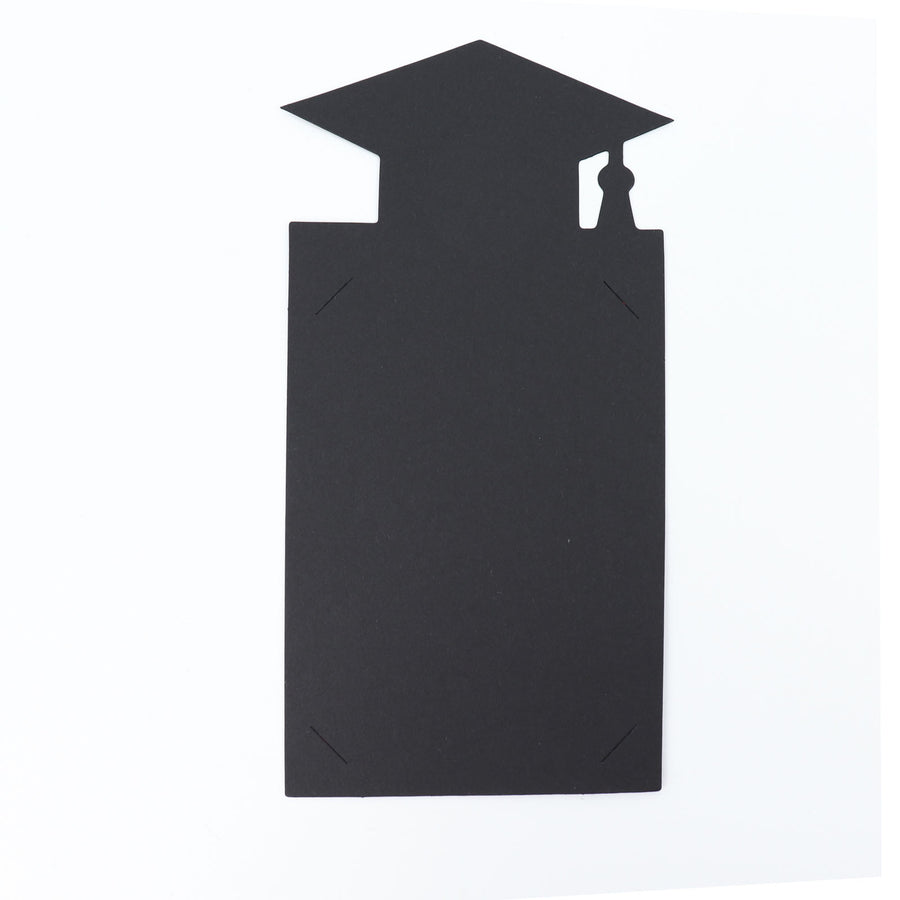 Black & Gold Congrats Grad Paper Photo Backdrop Hanging Garland Banner#whtbkgd