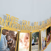 12 Month Milestone 1st Birthday Party Photo Backdrop Hanging Banner, Baby Photo Garland Banner