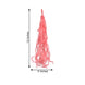 12 Pack | Pre-Tied Coral Tissue Paper Tassel Garland With String, Hanging Fringe Party Streamer Backdrop Decor