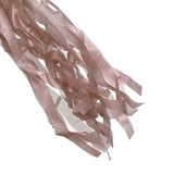 12 Pack | Pre-Tied Rose Gold Paper Fringe Tassels with Garland String, Hanging Streamer Banner