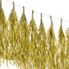 12 Pack | Pre-Tied Gold Paper Fringe Tassels With Garland String, Hanging Streamer Banner#whtbkgd