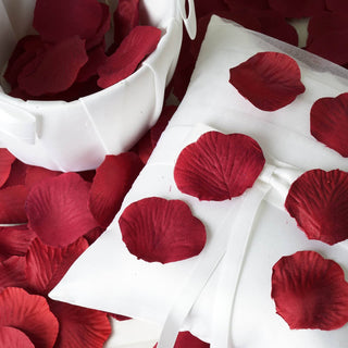 Create a Picture-Perfect Celebration with Burgundy Silk Rose Petals