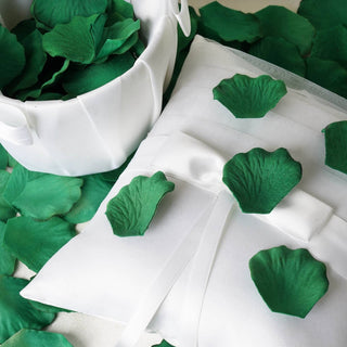 Create an Enchanting Atmosphere with Hunter Emerald Green Silk Rose Petals