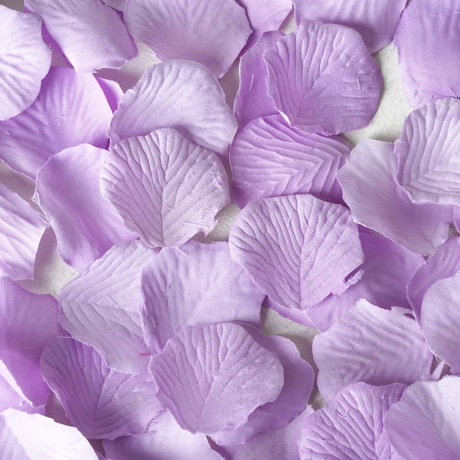 500 Pack | Lavender Lilac Silk Rose Petals Table Confetti or Floor Scatters#whtbkgd