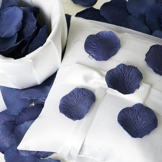 Celebrate with Joy and Beauty Using Navy Blue Silk Rose Petals