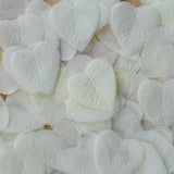 500 Pack | Ivory Silk Heart Confetti Party Table Scatters#whtbkgd