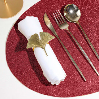 Dazzle Your Guests with Burgundy Sparkle Placemats