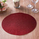 6 Pack | Burgundy Sparkle Placemats, Non Slip Decorative Oval Glitter Table Mat