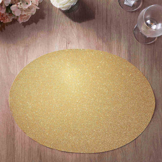 Elevate Your Table Decor with Oval Glitter Table Mats
