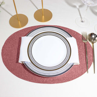 Add a Touch of Elegance to Your Table with Coral Sparkle Placemats