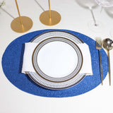 Add Sparkle to Your Table with Royal Blue Oval Sparkle Placemats