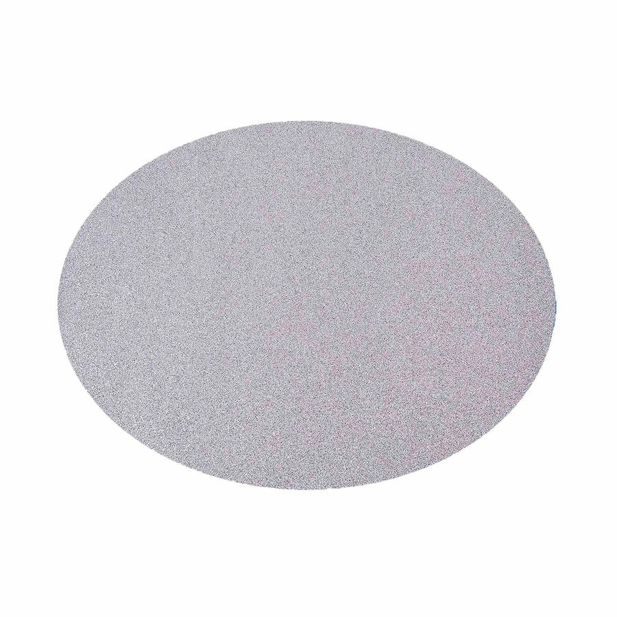 6 Pack | Silver Sparkle Placemats, Non Slip Decorative Oval Glitter Table Mat#whtbkgd
