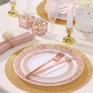 Elevate Your Table Decor with a 6 Pack of Glitter Table Mats