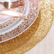 6 Pack | Champagne Sparkle Placemats, Non Slip Decorative Round Glitter Table Mat