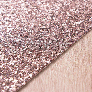 Create a Glamorous Atmosphere with Sparkling Rose Gold Glitter Placemats