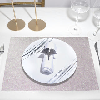 Durable and Practical Table Mats in Iridescent Sparkle