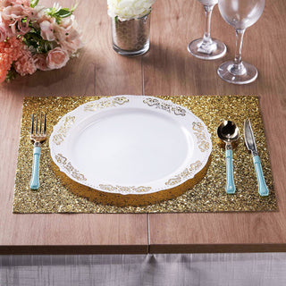 Dazzle Your Guests with Decorative Champagne Sparkle Placemats